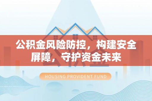 新平公积金风险防控，构建安全屏障，守护资金未来