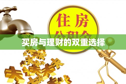 新平买房与理财的双重选择