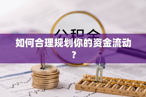 新平如何合理规划你的资金流动？