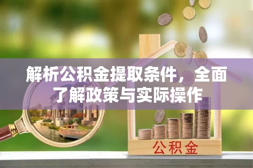 新平解析公积金提取条件，全面了解政策与实际操作