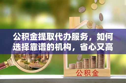 新平公积金提取代办服务，如何选择靠谱的机构，省心又高效
