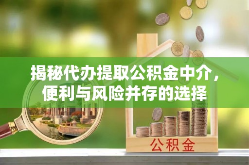 新平揭秘代办提取公积金中介，便利与风险并存的选择