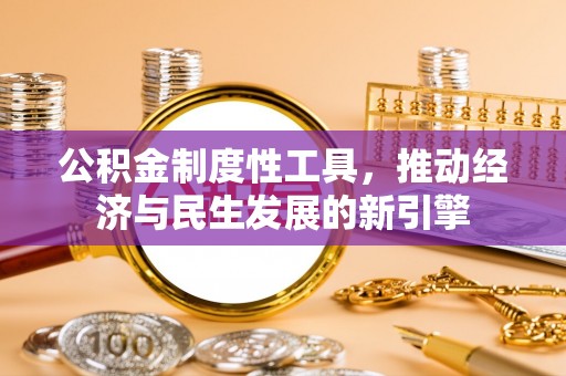 新平公积金制度性工具，推动经济与民生发展的新引擎