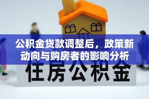 新平公积金贷款调整后，政策新动向与购房者的影响分析