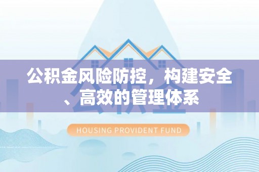 新平公积金风险防控，构建安全、高效的管理体系