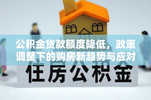 新平公积金贷款额度降低，政策调整下的购房新趋势与应对策略
