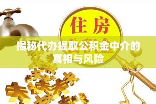 新平揭秘代办提取公积金中介的真相与风险
