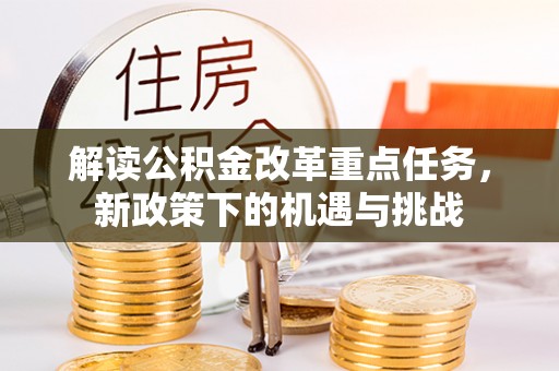 新平解读公积金改革重点任务，新政策下的机遇与挑战