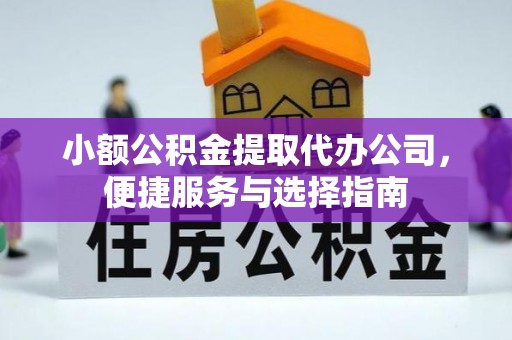 新平小额公积金提取代办公司，便捷服务与选择指南