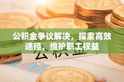 新平公积金争议解决，探索高效途径，维护职工权益