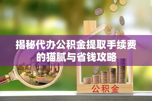 新平揭秘代办公积金提取手续费的猫腻与省钱攻略