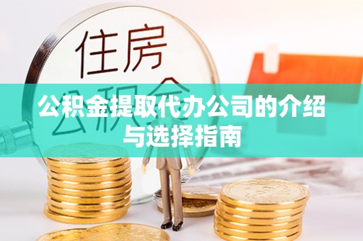 新平公积金提取代办公司的介绍与选择指南