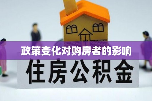 新平政策变化对购房者的影响