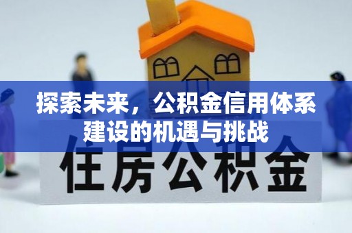 新平探索未来，公积金信用体系建设的机遇与挑战