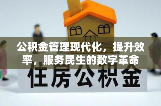新平公积金管理现代化，提升效率，服务民生的数字革命