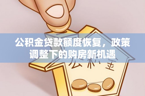 新平公积金贷款额度恢复，政策调整下的购房新机遇