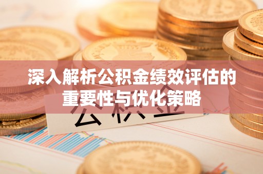新平深入解析公积金绩效评估的重要性与优化策略