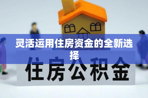 新平灵活运用住房资金的全新选择